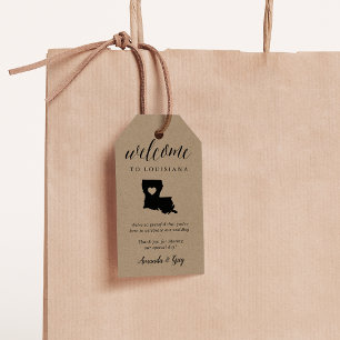 Louisiana Wedding Welcome Gift Tags