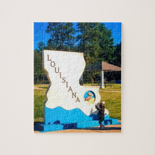 Louisiana Welcome Puzzle (Vertical)