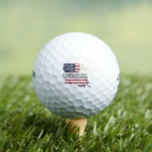 Louisiana with Pelican Vintage USA Design Golf Balls