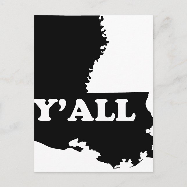 Louisiana Yall Postcard (Front)