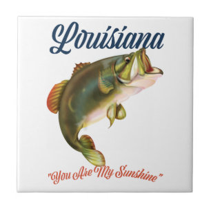 Louisiana "you are my Sunshine" Tile