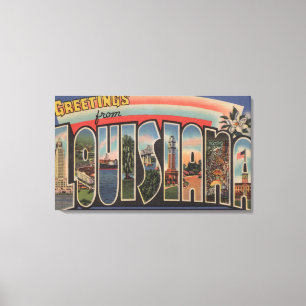 LouisianaLarge Letter ScenesLouisiana Canvas Print