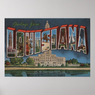 LouisianaLarge Letter ScenesLouisiana Poster