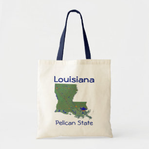 Louisianan Map Bag