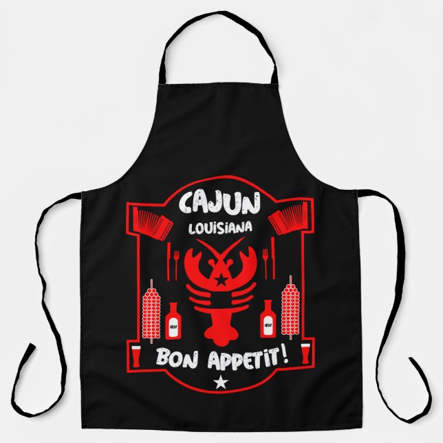 Louisiana's Cajun Foodies And Events  Apron (Front)