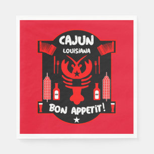Louisiana's Cajun Foodies And Events Napkin