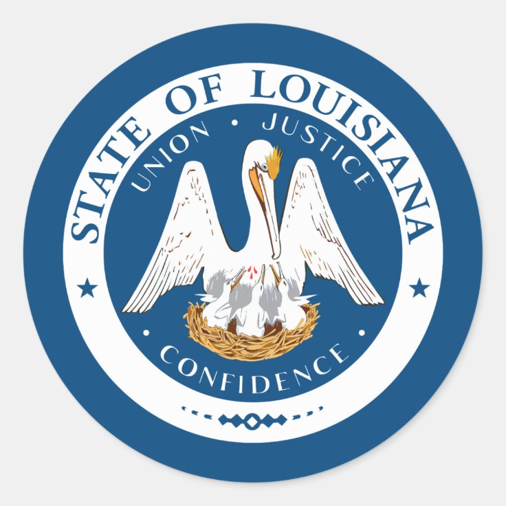 Louisianian Seal, Seal of Louisiana Sticker | Zazzle