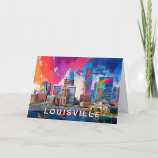 Louisville Abstract Art Card