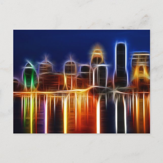 Louisville abstract postcard (Front)