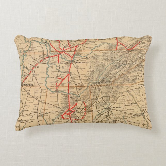 Louisville and Nashville Railroad Decorative Cushion (Front)