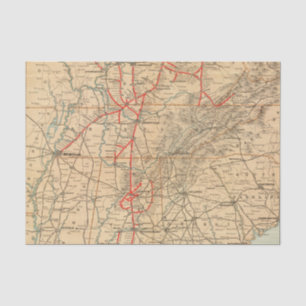 Louisville and Nashville Railroad Tissue Paper