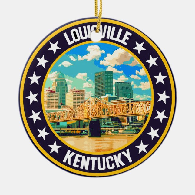 Louisville                                         ceramic tree decoration (Front)