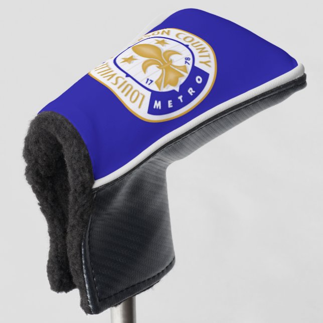 Louisville city flag golf head cover (3/4 Front)