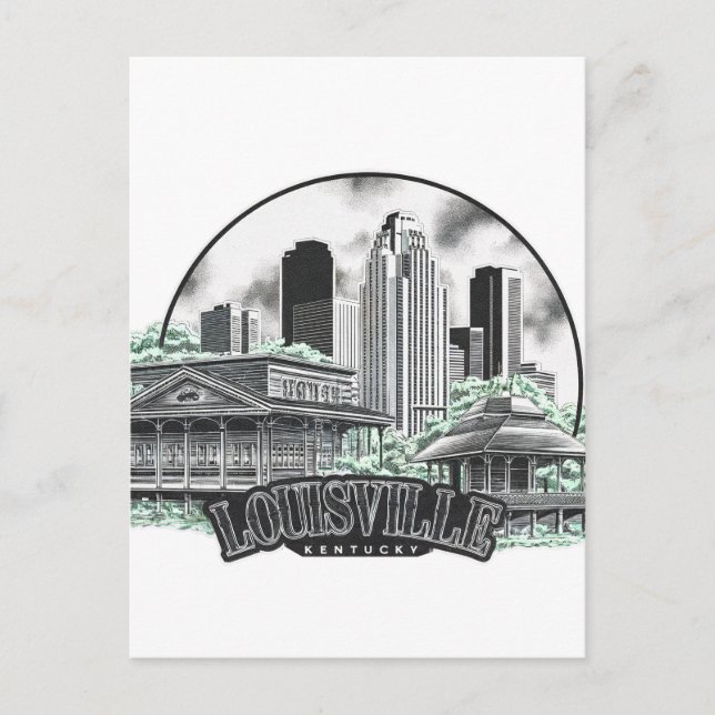 Louisville City Kentucky USA Postcard (Front)