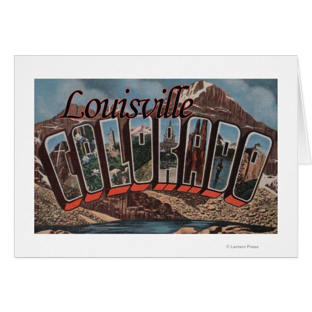 Louisville, Colorado - Large Letter Scenes (Front Horizontal)