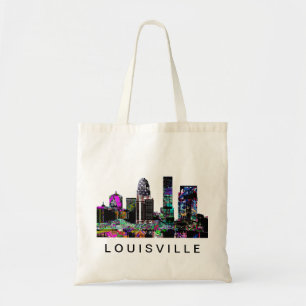 Louisville in graffiti tote bag