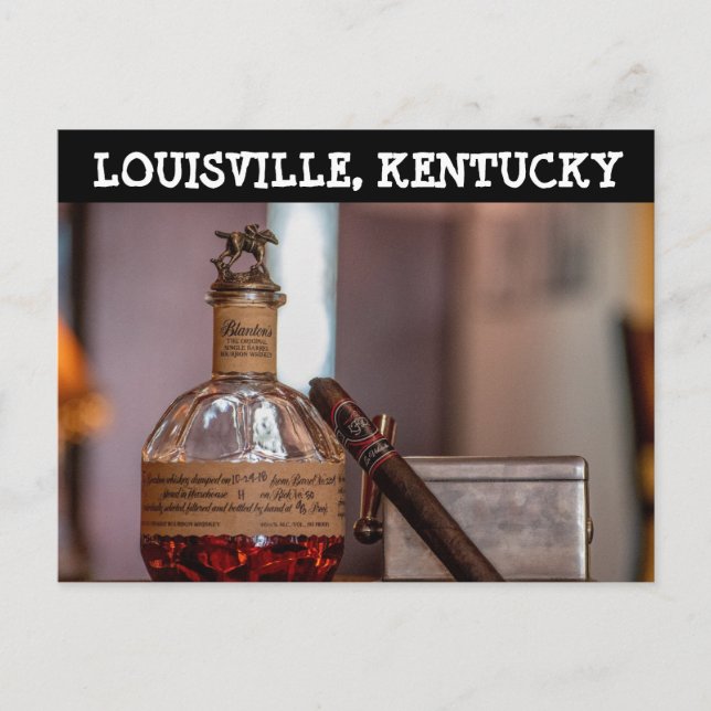 LOUISVILLE KENTUCKY BOURBON Postcard (Front)