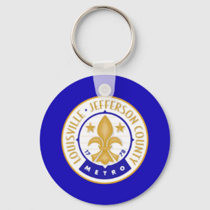 Louisville (Kentucky) flag Keychain
