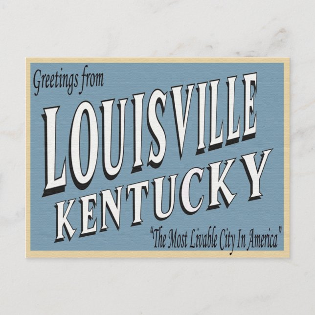 Louisville Kentucky Postcard (Front)