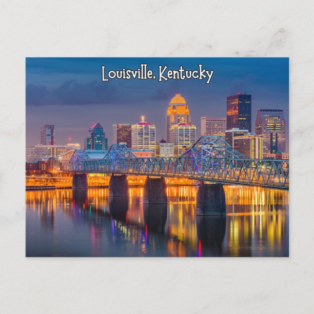 Louisville Kentucky Postcard Souvenir (Front)