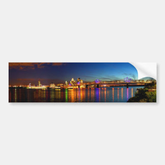 Louisville Kentucky Skyline Bumper Sticker
