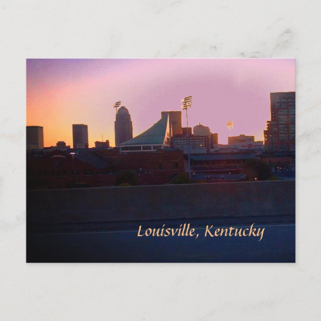 LOUISVILLE, KENTUCKY SKYLINE  POSTCARD (Front)