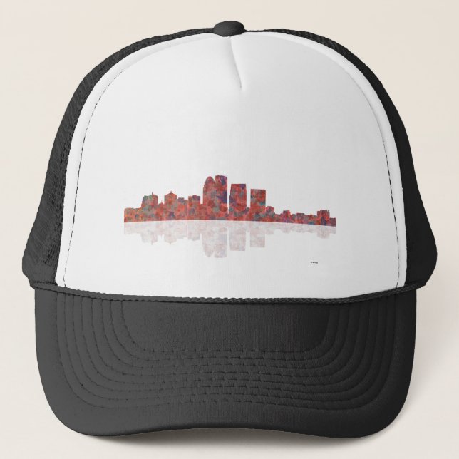 Louisville Kentucky Skyline Trucker Hat (Front)