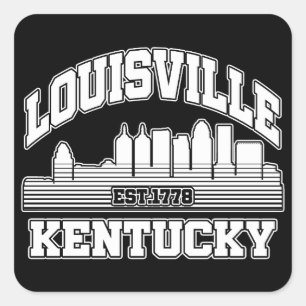 Louisville,Kentucky Square Sticker