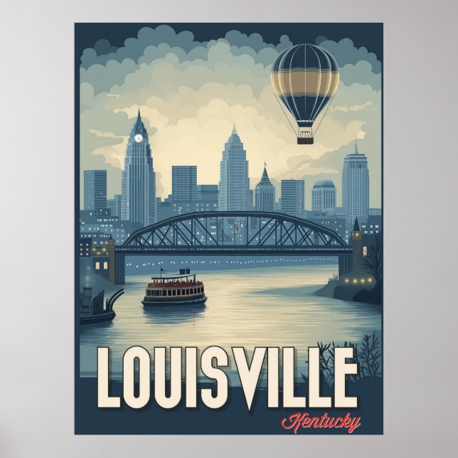 Louisville, Kentucky - Stunning City Views Poster (Front)