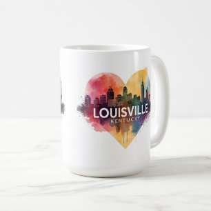 Louisville Kentucky USA Skyline Coffee Mug