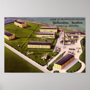 Louisville Kentucky Yellowstone Distillery Poster