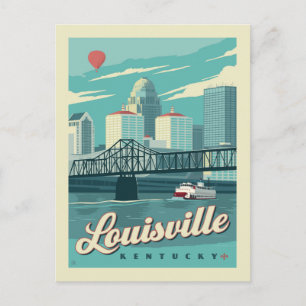 Louisville, Kenucky   Save the Date Announcement Postcard