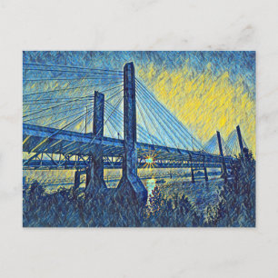 Louisville, KY Abraham Lincoln Bridge Painting Postcard