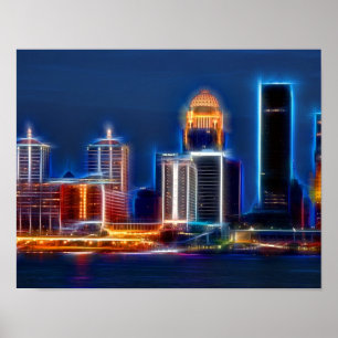 Louisville Ky skyline Poster