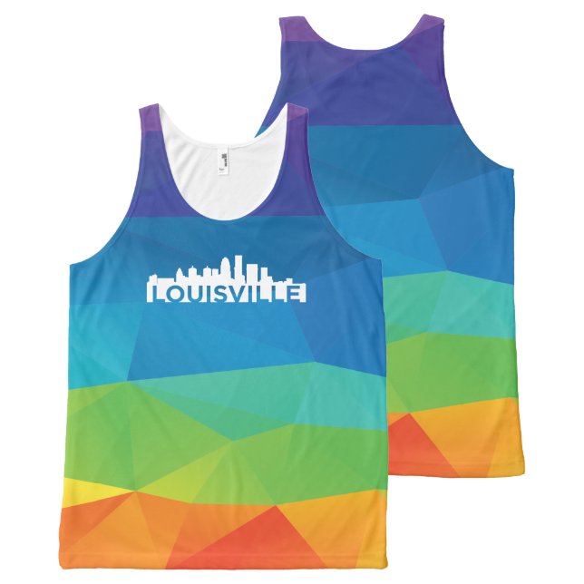 Louisville Pride Unisex All Colour Tank Top (Front and Back)
