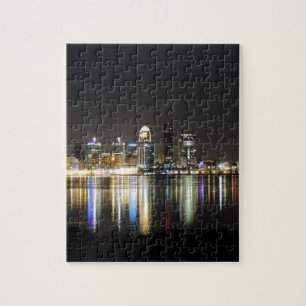Louisville skyline at night jigsaw puzzle
