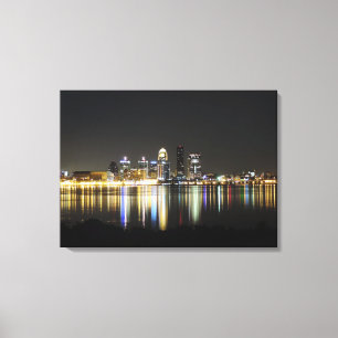 Louisville skyline canvas print