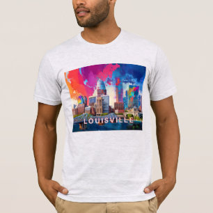 Louisville Skyline Graffiti Art  T-Shirt