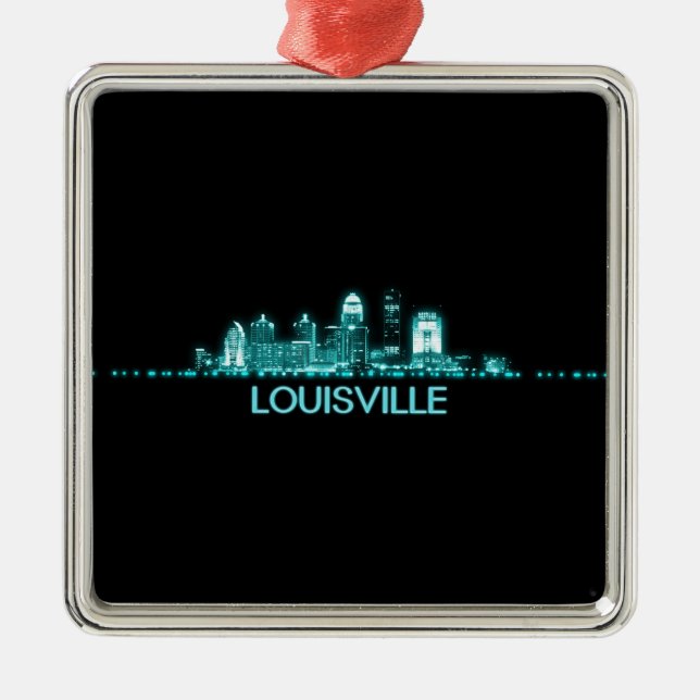 Louisville Skyline Metal Tree Decoration (Front)