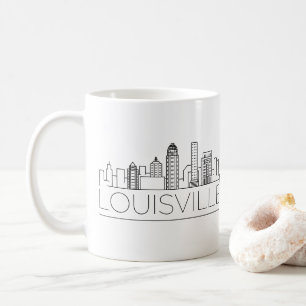 Louisville Stylised Skyline Coffee Mug