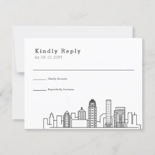 Louisville Wedding   Stylised Skyline RSVP