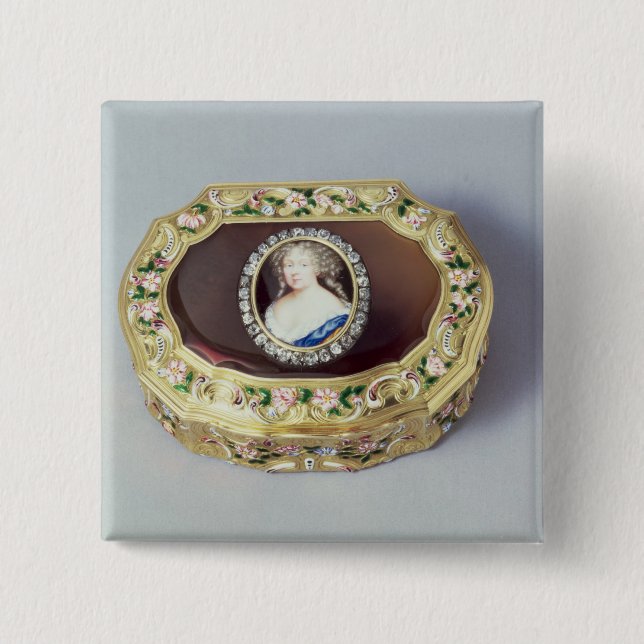 Louix XV oval snuff box 15 Cm Square Badge (Front)