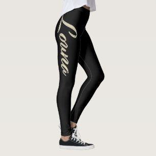 Louna white gold Handwriting trousers Leggings