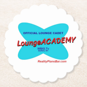 Lounge Academy Retro Cool Buffalo NY Piano Bar Paper Coaster