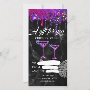 Lounge Bar Drinks Certificate Voucher