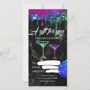 Lounge Bar Drinks Certificate Voucher