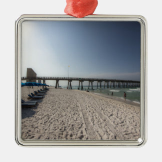 Lounge Chairs at Panama City Beach Pier Metal Tree Decoration