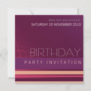 Lounge House Party Birthday Invitation