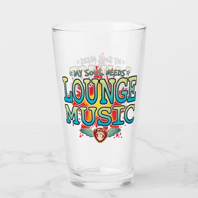 Lounge Music Soul Glass Tumbler (Front)