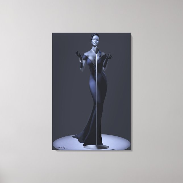 Lounge Singer Wrapped Canvas and Posters (Front)